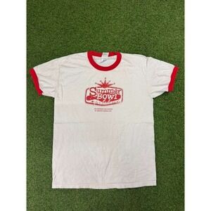 Vintage Gildan Ultra Cotton T Shirt Mens Medium White Summer Bowl For Kids' Sake